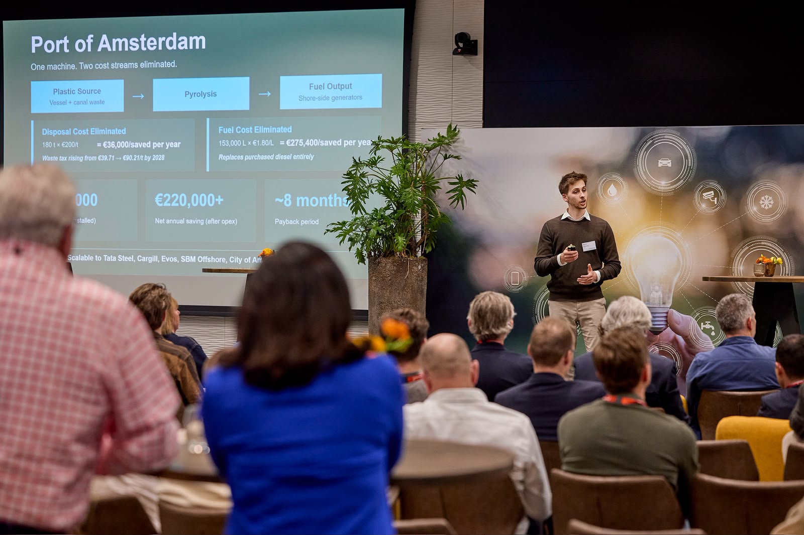 Pitching at the finals of the LeapSprong accelerator