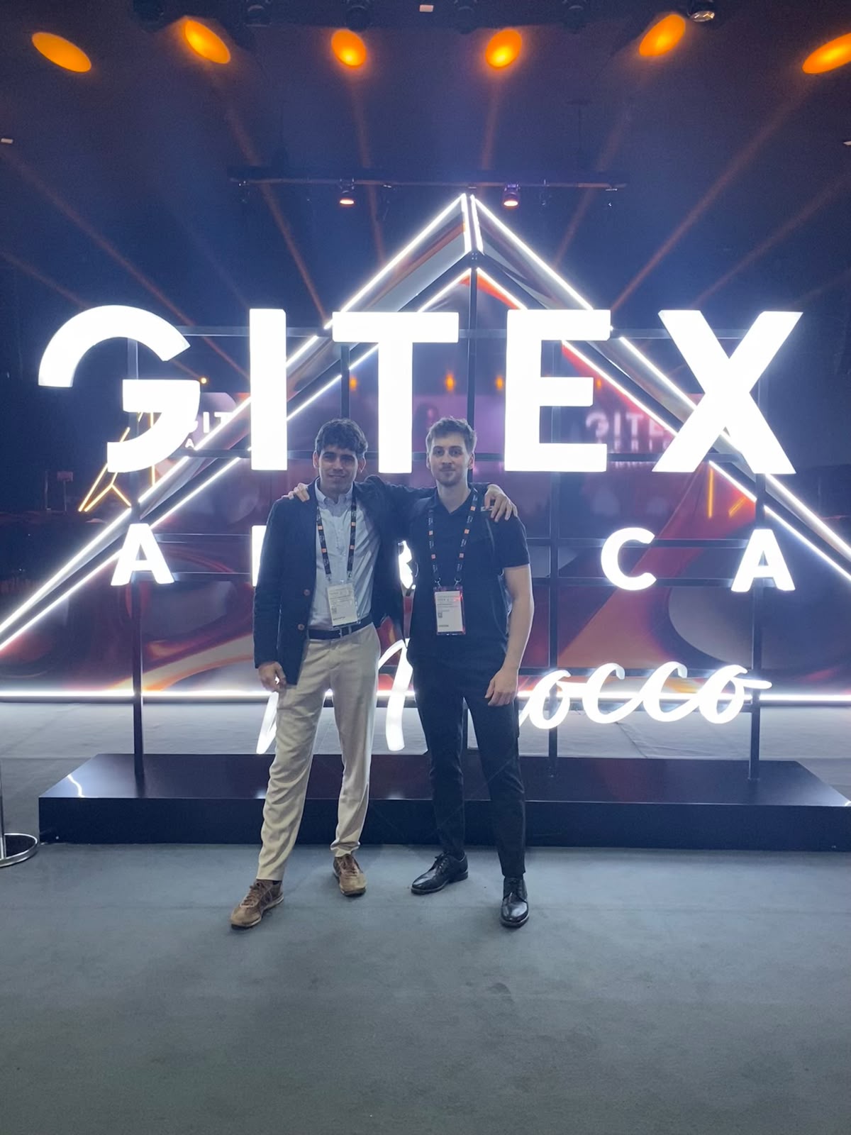 In front of the GITEX Africa stage