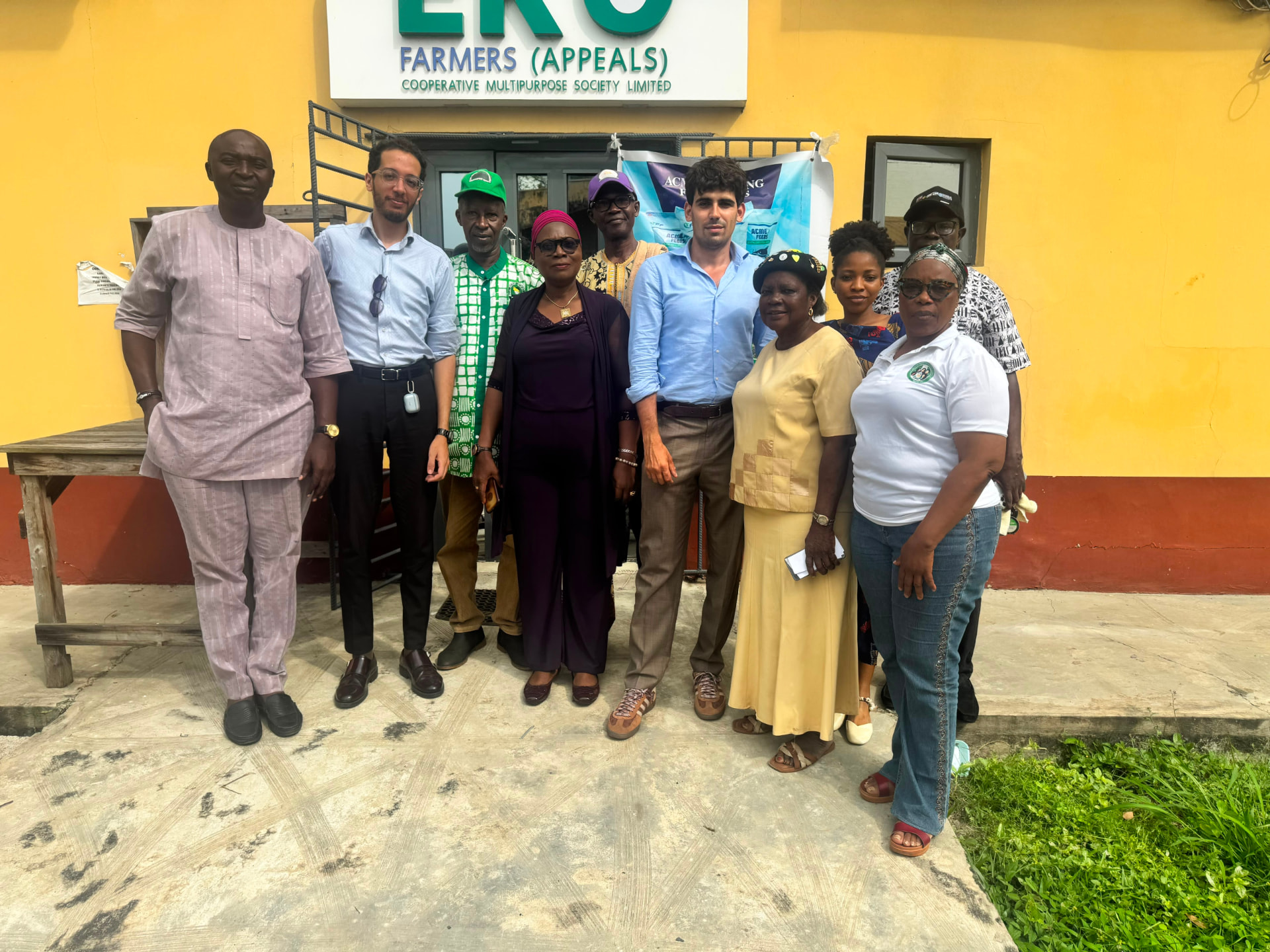 ScaleGate team and partners during a site visit